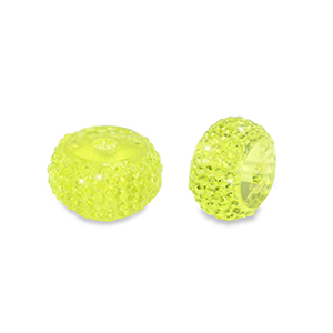 Perlen aus Resin Rondell 8mm Light green