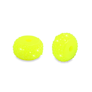 Perlen aus Resin Rondell 6mm Neon yellow