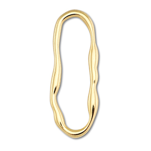 Zubeh&ouml;r aus Stainless Steel - Rostfreiem Stahl Connector Oval Gold