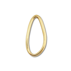 Zubeh&ouml;r aus Stainless Steel - Rostfreiem Stahl Connector Oval Gold