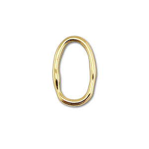 Zubeh&ouml;r aus Stainless Steel - Rostfreiem Stahl Connector Oval Gold