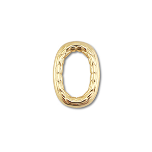 Zubeh&ouml;r aus Stainless Steel - Rostfreiem Stahl Connector Oval Gold