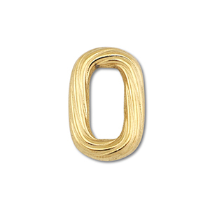 Zubeh&ouml;r aus Stainless Steel - Rostfreiem Stahl Connector Oval Gold