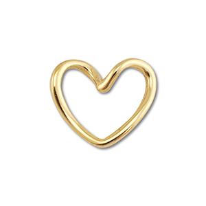 Zubeh&ouml;r aus Stainless Steel - Rostfreiem Stahl Connector Heart Gold