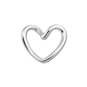 Zubeh&ouml;r aus Stainless Steel - Rostfreiem Stahl Connector Heart Silver