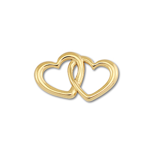 Zubeh&ouml;r aus Stainless Steel - Rostfreiem Stahl Connector Heart Gold
