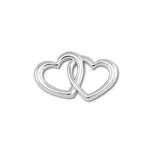 Zubeh&ouml;r aus Stainless Steel - Rostfreiem Stahl Connector Heart Silver