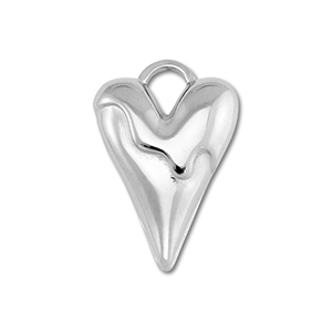 Anh&auml;nger aus Stainless Steel - Rostfreiem Stahl Heart Silver