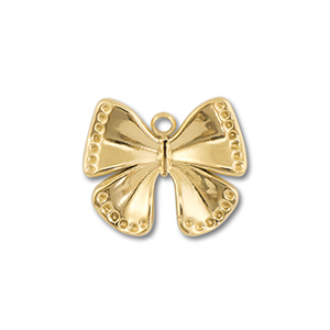 Anh&auml;nger aus Stainless Steel - Rostfreiem Stahl Butterfly Gold