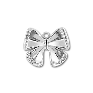 Anh&auml;nger aus Stainless Steel - Rostfreiem Stahl Butterfly Silver