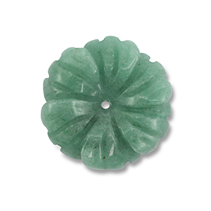 Perlen Naturstein Aventurin Quarz Flower Jade green