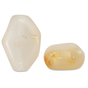 Perlen Naturstein Achat Irregular Beige