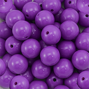 16 mm DQ Perlen aus Acryl Purple