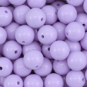 18 mm DQ Perlen aus Acryl Pastel lilac