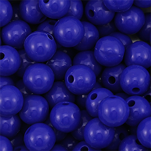 10 mm DQ Perlen aus Acryl Dark blue