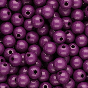 8 mm Perlen aus Acryl shiny Aubergine purple