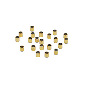 Perlen aus Stainless Steel - Rostfreiem Stahl Quetschperlen Tubes 1.5mm Gold