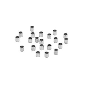 Perlen aus Stainless Steel - Rostfreiem Stahl Quetschperlen Tubes 1.5mm Silver