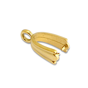 Zubeh&ouml;r aus Stainless Steel - Rostfreiem Stahl Collierschlaufe f&uuml;r Anh&auml;nger Gold