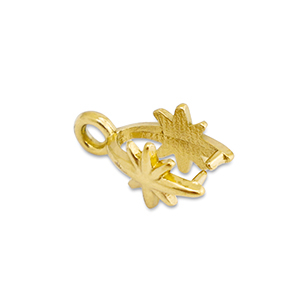 Zubeh&ouml;r aus Stainless Steel - Rostfreiem Stahl Collierschlaufe f&uuml;r Anh&auml;nger Star Gold