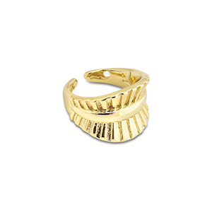 Stainless Steel - Rostfrei Stahl Ohrringe Ear Cuff Gold