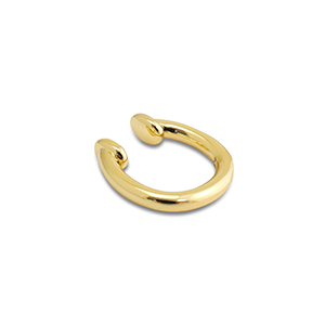 Stainless Steel - Rostfrei Stahl Ohrringe Ear Cuff Gold