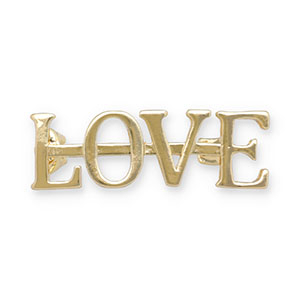 Broschen "LOVE" Gold