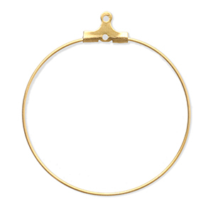 Zubeh&ouml;r aus Stainless Steel - Rostfreiem Stahl Ohrringe Creolen H&auml;nger Gold