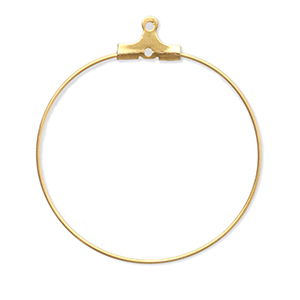 Zubeh&ouml;r aus Stainless Steel - Rostfreiem Stahl Ohrringe Creolen H&auml;nger Gold