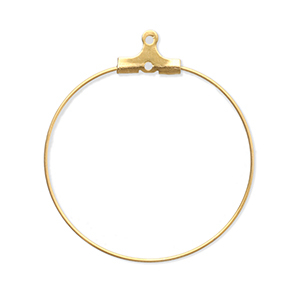 Zubeh&ouml;r aus Stainless Steel - Rostfreiem Stahl Ohrringe Creolen H&auml;nger Gold