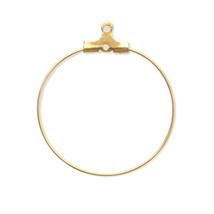 Zubeh&ouml;r aus Stainless Steel - Rostfreiem Stahl Ohrringe Creolen H&auml;nger Gold