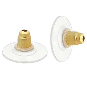 Zubeh&ouml;r aus Stainless Steel - Rostfreiem Stahl Ohrringe Verschluss Gold