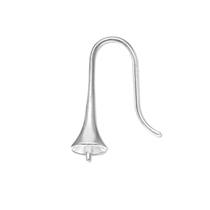 Zubeh&ouml;r aus Stainless Steel - Rostfreiem Stahl Ohrringe / Ohrh&auml;nger mit Endkappe Silver