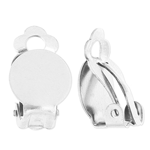 Zubeh&ouml;r aus Stainless Steel - Rostfreiem Stahl Clip-Ohrringe Silver