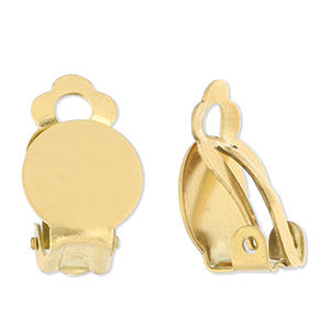 Zubeh&ouml;r aus Stainless Steel - Rostfreiem Stahl Clip-Ohrringe Gold
