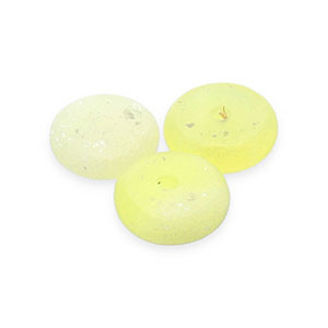 Perlen Naturstein Seraphinit Rondelle Yellow