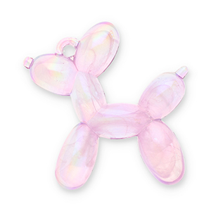 Statement-Anh&auml;nger Balloon Dog Lilac purple-AB coating