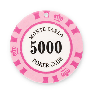 Statement-Anh&auml;nger Pokerchip Pink-white-black