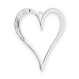 Statement-Anh&auml;nger Heart Silver