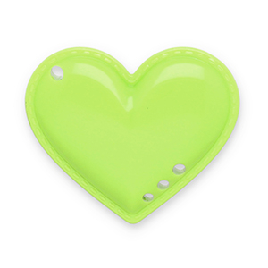 Statement-Anh&auml;nger Heart Lime green