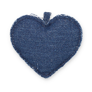 Statement-Anh&auml;nger Heart Denim blue