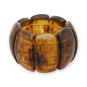 Armb&auml;nder aus Resin Transparent amber brown