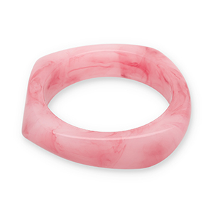 Armb&auml;nder Bangle aus Resin Pink