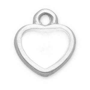 Anh&auml;nger aus Stainless Steel - Rostfreiem Stahl Heart Silver-white