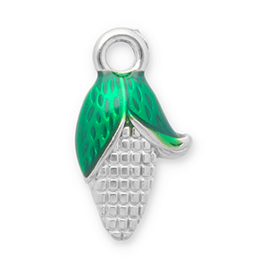 Anh&auml;nger aus Stainless Steel - Rostfreiem Stahl Corn on the Cob Silver-green