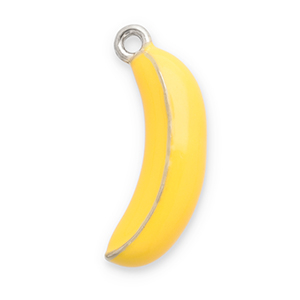 Anh&auml;nger aus Stainless Steel - Rostfreiem Stahl Banana Silver-yellow