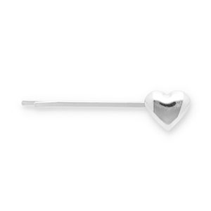 Haarschmuck Haarklammer Heart Silver