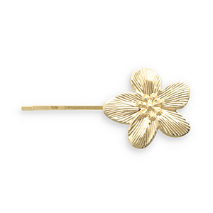 Haarschmuck Haarklammer Flower Gold