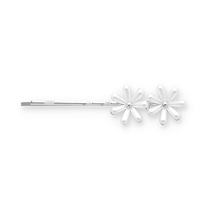Haarschmuck Haarklammer Daisies Silver-white