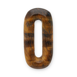 Anh&auml;nger Naturstein Tigerauge Oval Golden brown